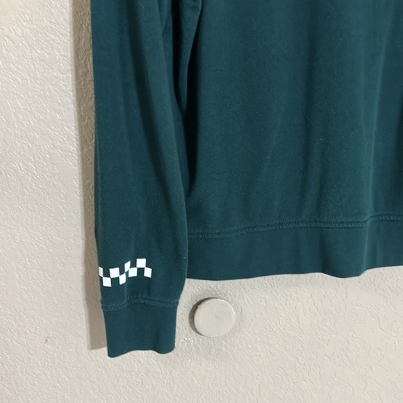 Vans emerald green pull over hoodie women’s size large - Picture 6 of 6